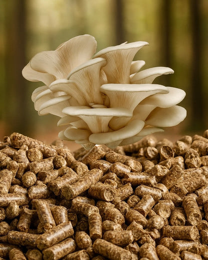 Pélets para cultivo de setas