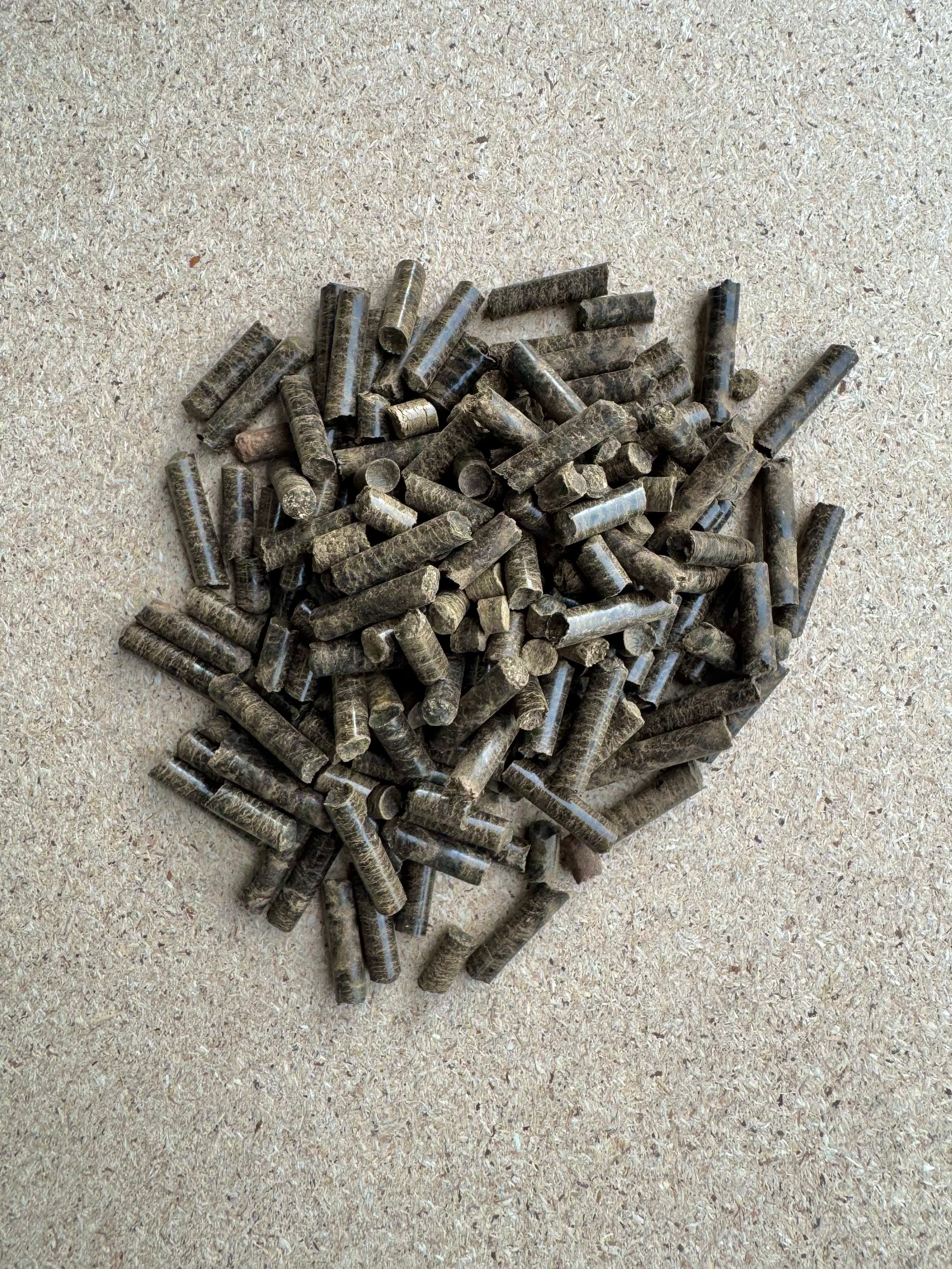 Pélets para cultivo de setas